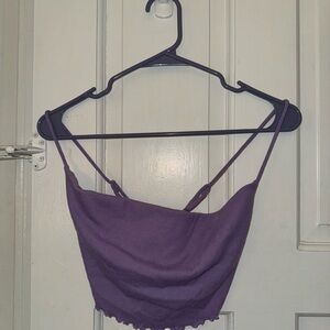 Purple Urban Outfitters crossback top